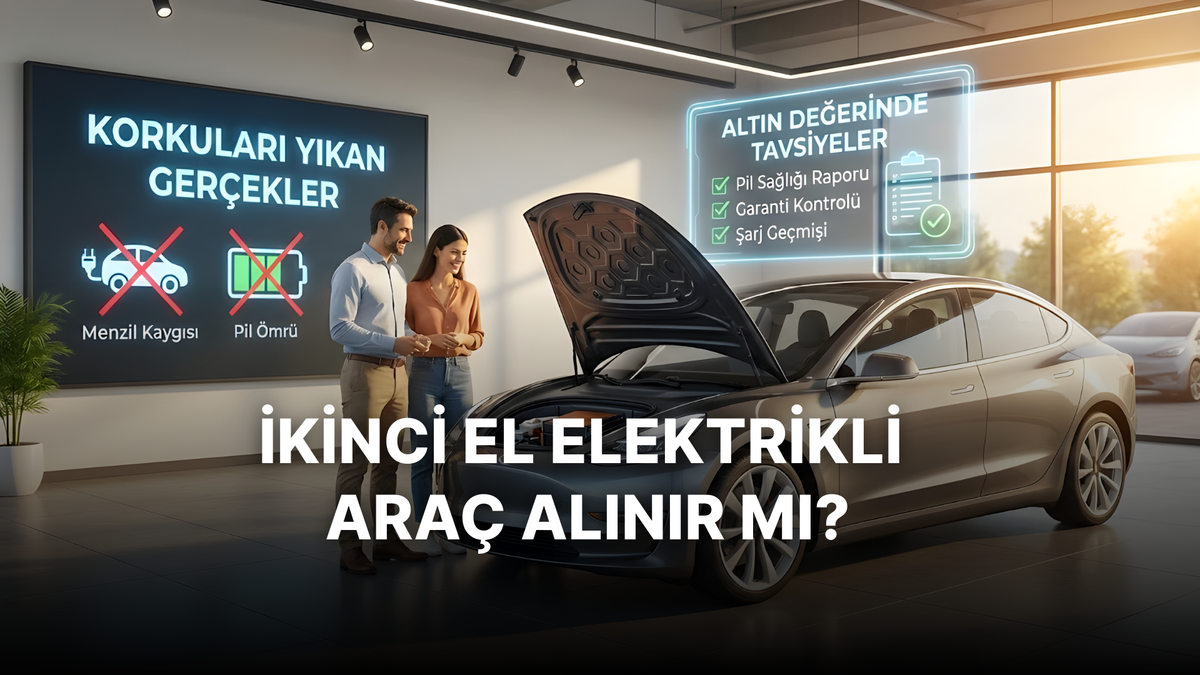 İkinci El Elektrikli Araç Alınır mı? Korkuları Yıkan Gerçekler ve Altın Değerinde Tavsiyeler