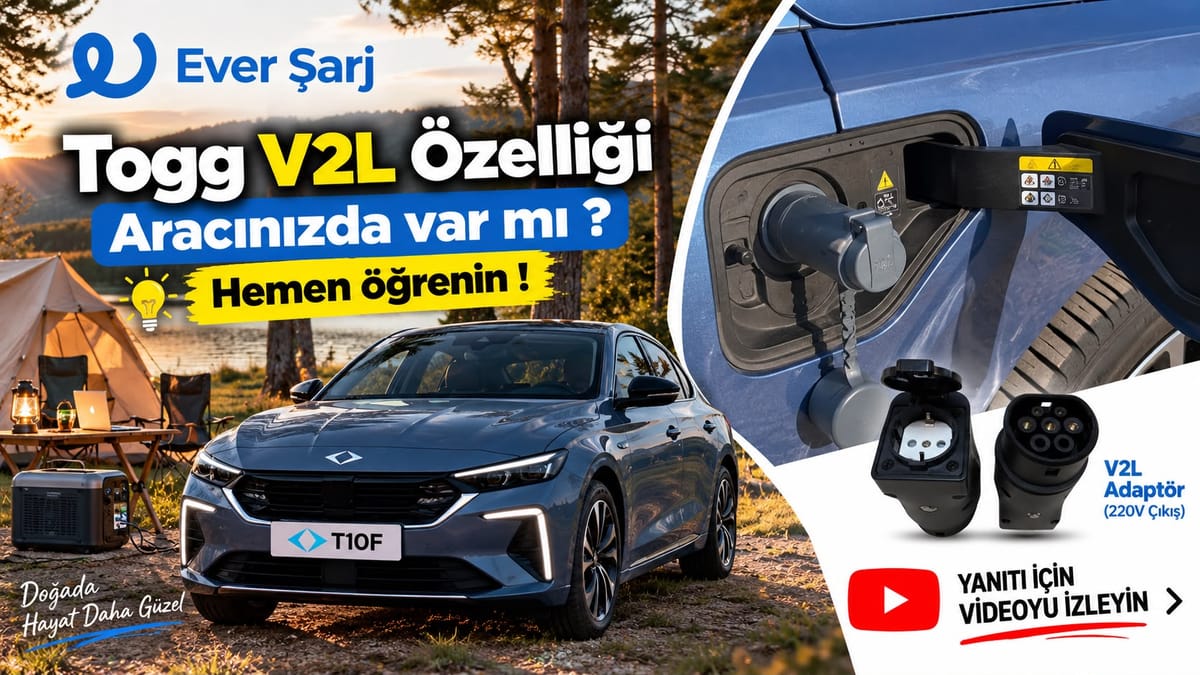 Togg T10F Dev Bir Powerbank’e Dönüşüyor: Beklenen V2L Güncellemesi Yayında!